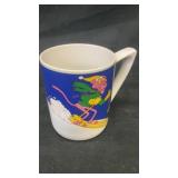 'Ski in the Pink' Pink Panther ceramic coffee mug