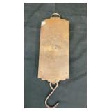 Vintage hanging milk scale 15' x 4.5' x 1'