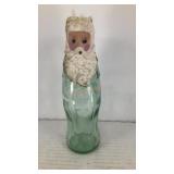 Handcrafted Santa out of Coca Cola glass bottle