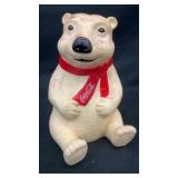 Coca Cola polar bear coin bank (hard plastic)