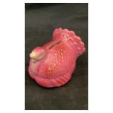 Ceramic nesting turkey coin bank