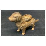 Cast iron Saint Bernard coin bank