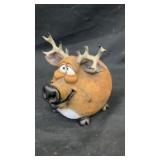 Ceramic super fat deer coin bank 6' x 5' x 4.5'