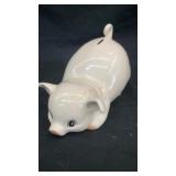 Ceramic white playful piggy bank 8' x 5.5' x 5'