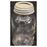 Atlas glass mason jar coin bank 3.5' x 2'