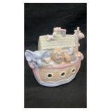 Precious Moments Noah's Ark ceramic coin bank