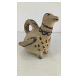 Rough pheasant pottery w/ handle 4' x 3.5'