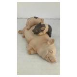 Ceramic resting sow w/ piglets 5' x 2.5'