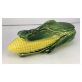 9' Ceramic sweet corn dish with lid
