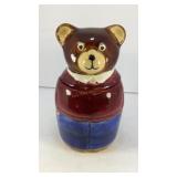 7' Ceramic teddy bear canister