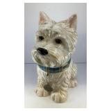 11' Westie Terrier ceramic cookie jar