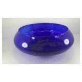 Blue glass bowl 10.5' x 4'