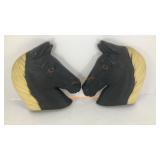 Wall hanging horse heads 6' x 5.5'