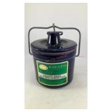 Golden Cow cheese crock w/ handle and lid