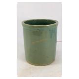 Blue/green stoneware crock jar (no lid or handle)