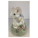Squeaky mouse porcelain music box 6' x 4'