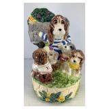 Dogs in Music Class music box 7.5' x 5'