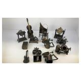 (13) metal pencil sharpeners(musical & industrial)