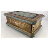 Italian wood box w/ Swiss music movement music box