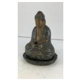 5.5' plaster Buddha incense burner