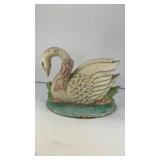 7.5' cast iron swan door stop