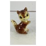 2' mini ceramic squirrel figurine