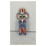 4' Uncle Sam mouse ceramic ornament
