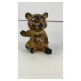 2' vintage ceramic miniature teddy bear figurine