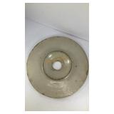 Stoneware butter churn lid 9.5' diameter