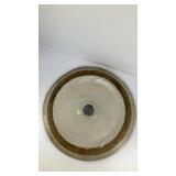 Stoneware butter churn lid 10.5' diameter
