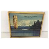 Tomah Coop Elevator framed art w/ thermometer