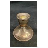 Silver-plated candle holder 3.25' x 3'