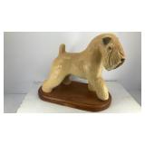 Ceramic Wheaten Terrier figure 10' x 8' x 5.5'