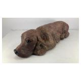 Ceramic Cocker Spaniel dog sculpture