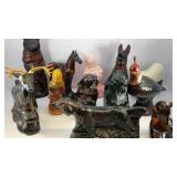 Flat of Avon bottles, some with liquid