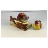 Ducks in trough salt & pepper shakers