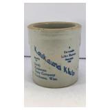 Kaukauna Klub stoneware 3.75' crock