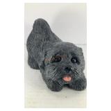 Black Shih Tzu ceramic figure 7' x 4.25' x 4'