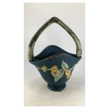 Ceramic flower basket planter 9' x 7' x 4.5'