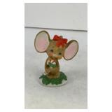 LEFTON ceramic Christmas mouse 2.5' T