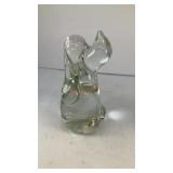 Soild Glass clear basset hound 5' T
