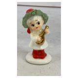 Miniature ceramic Christmas carol girl 2' T