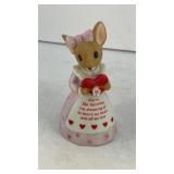 ENESCO mouse heart bell (missing inside) 3' Tall