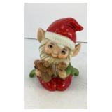 Ceramic Santas Elf tinkering 4' T