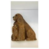 10' resin Momma Spaniel and puppy