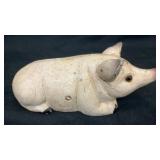 Cast iron piggy coin bank 8.5' x 4' x 3.5'