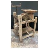 Combined apple cider and press cast iron & wood