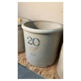 20 gallon Red Wing stoneware crock, no cracks