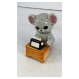 Ceramic bear on typewriter 2'.5' T