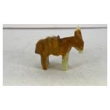 Miniature Stone carved donkey 2.5' L
